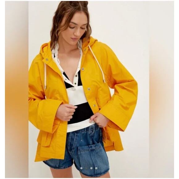 NWT Free People We The Free Seafarer Raincoat Size Small - Picture 13 of 14